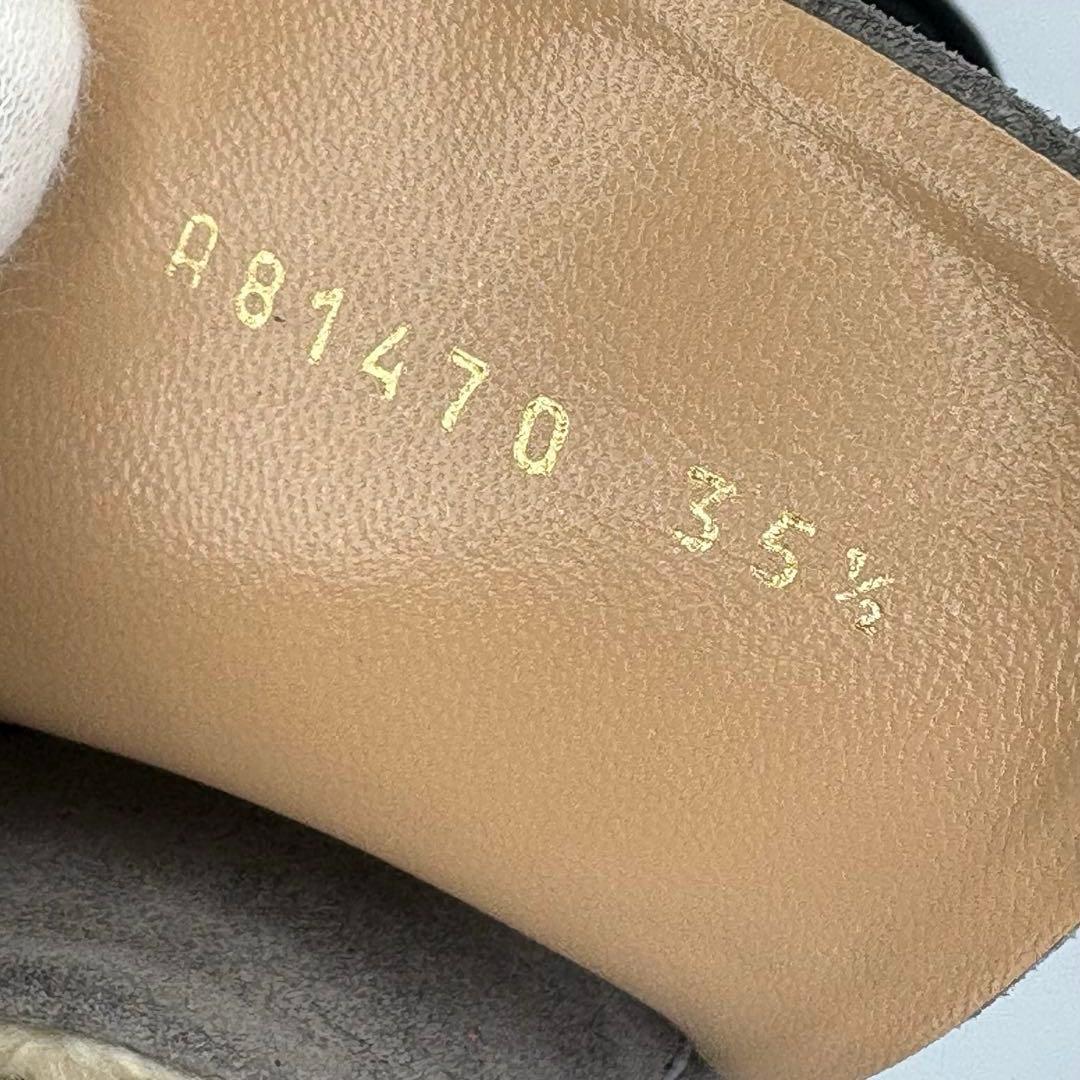 【美品】セルジオロッシ　ロゴプレート　2way ムートン　バブーシュ