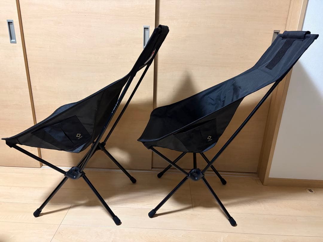 Helinox Tac. サンセットチェア / ブラック 2脚セット おまけ付
