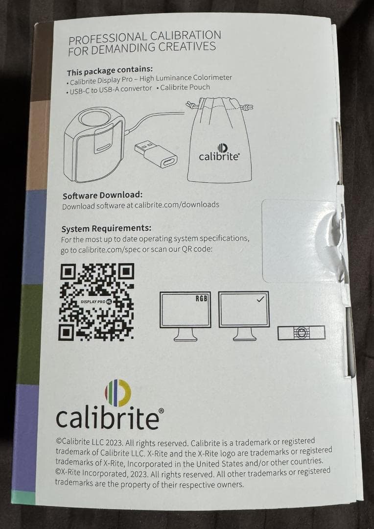 calibrite Display Pro HL モニターキャリブレーション