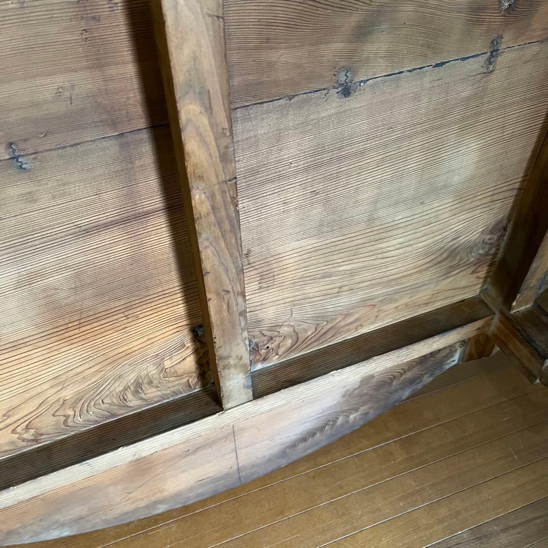 【すずらん様用】特大 木製 ろくろ足 円卓 座卓 ちゃぶ台 ローテーブル 古家具