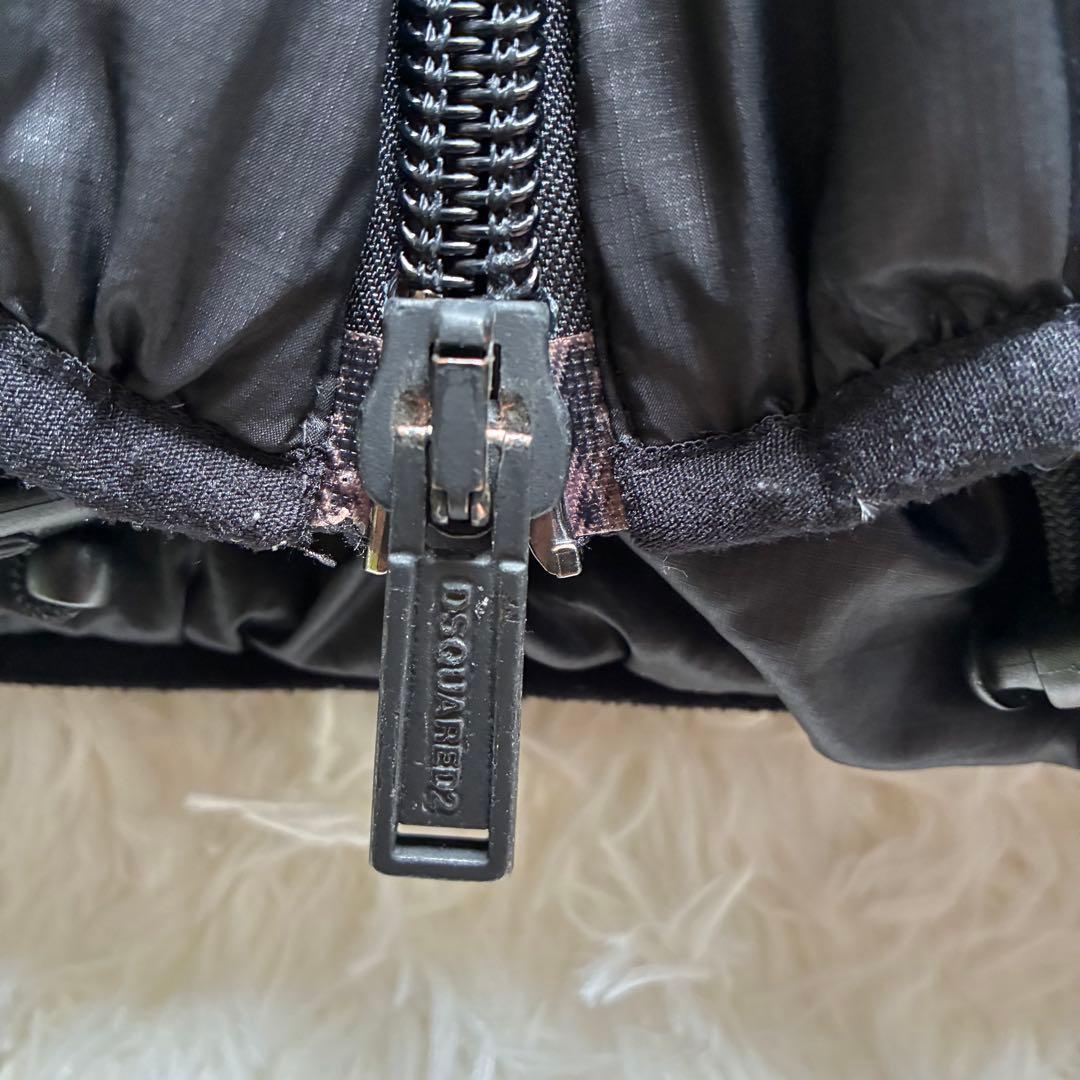 DSQUARED2 ダウンジャケット ブラック/オレンジ 50