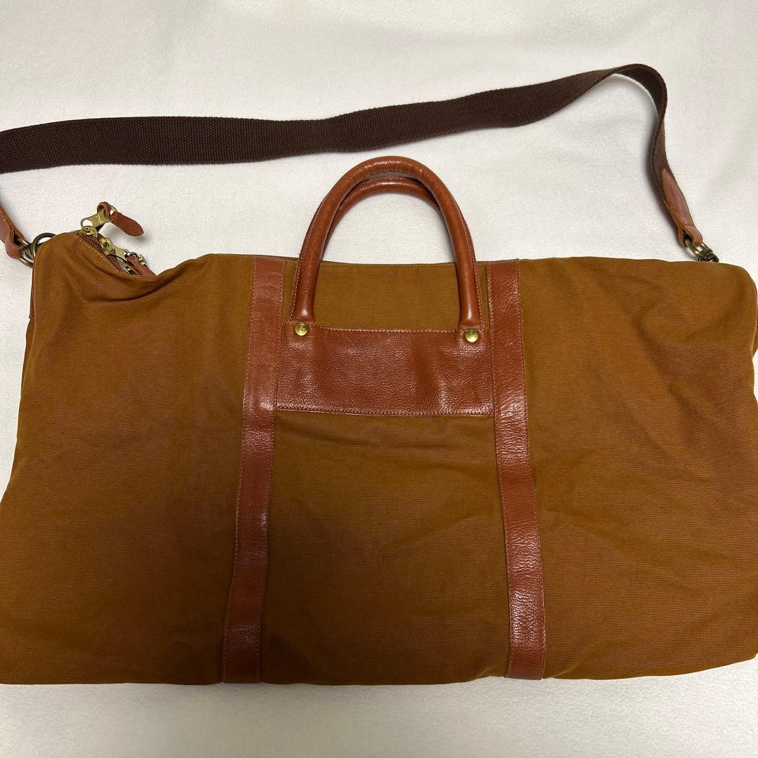 IL BISONTE ボストンバッグ ブラウン キャンバス