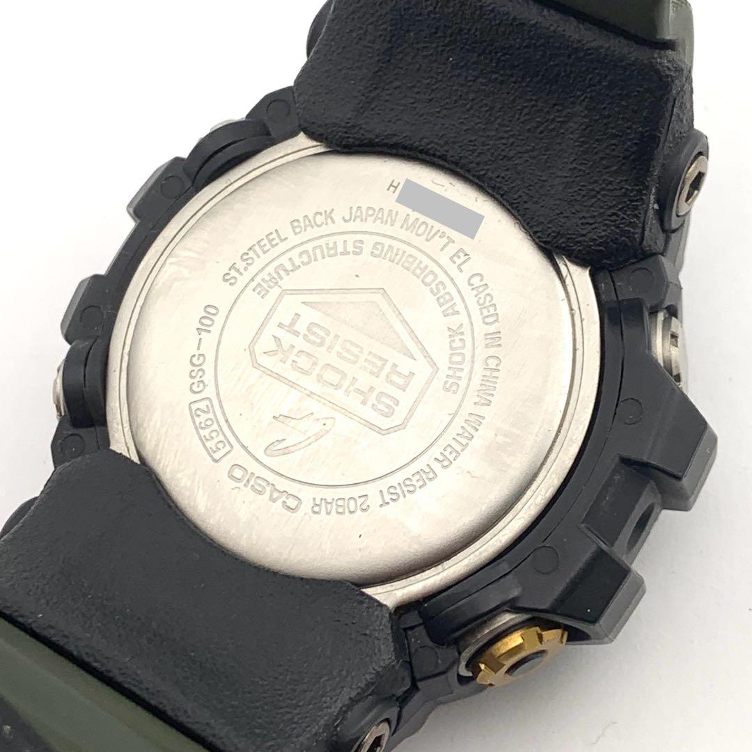 6-1878 CASIO G-SHOCK GSG-100 ブラック 腕時計