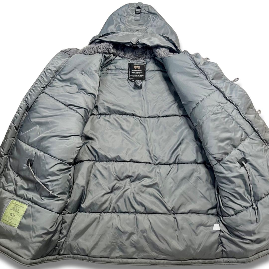 極美品 超希少✨アルファインダストリーズ ミリタリージャケッN-3B フード