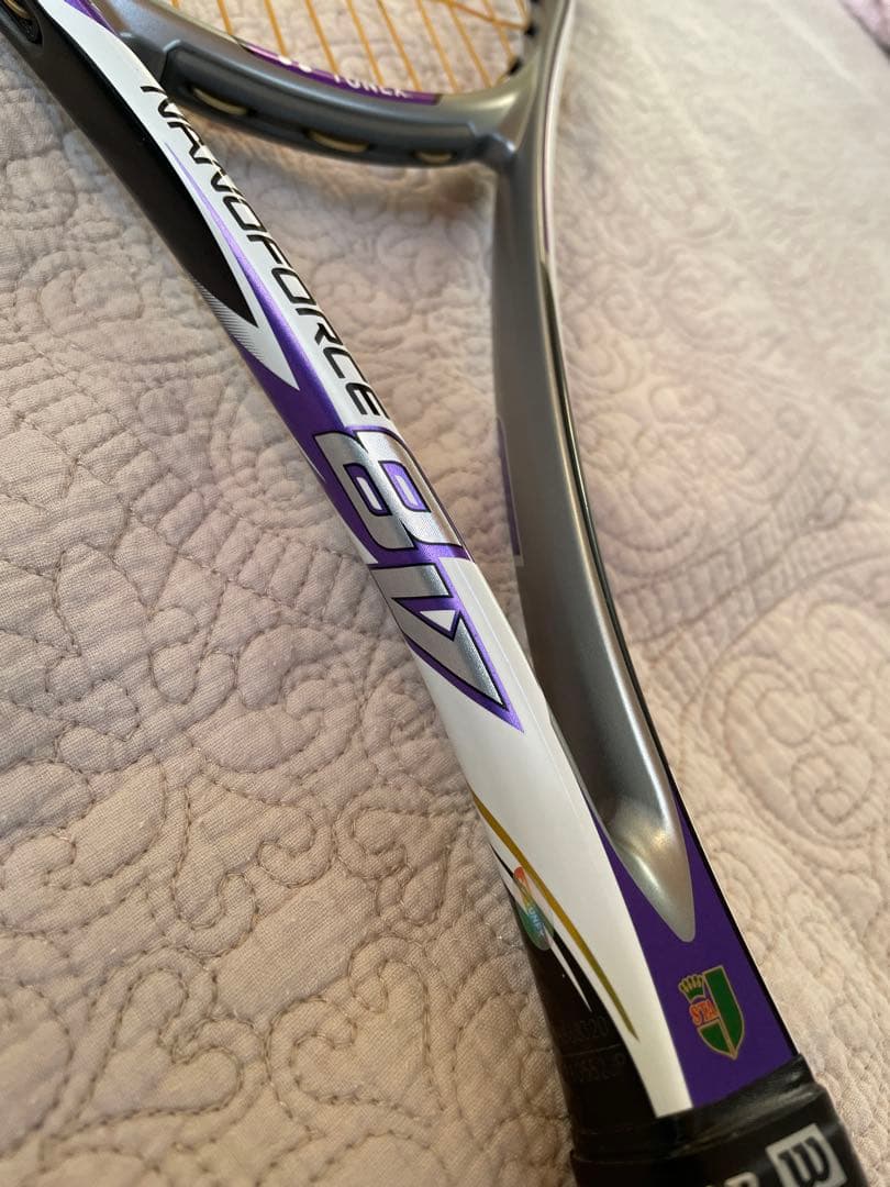 【廃盤レア美品】YONEX NANOFORCE 8V ソフトテニスラケット 紫