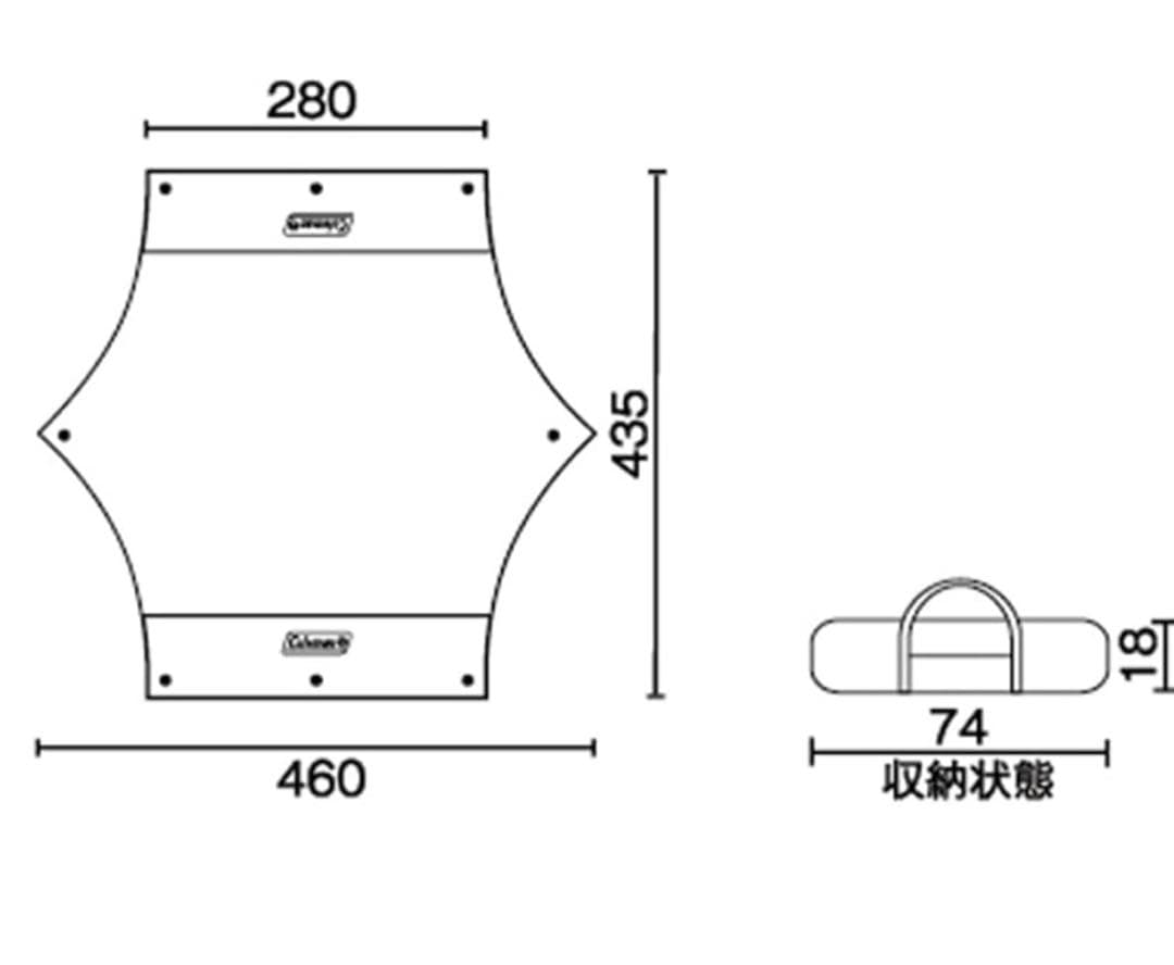 【美品】Coleman ヘキサタープXP MDX エンジ色
