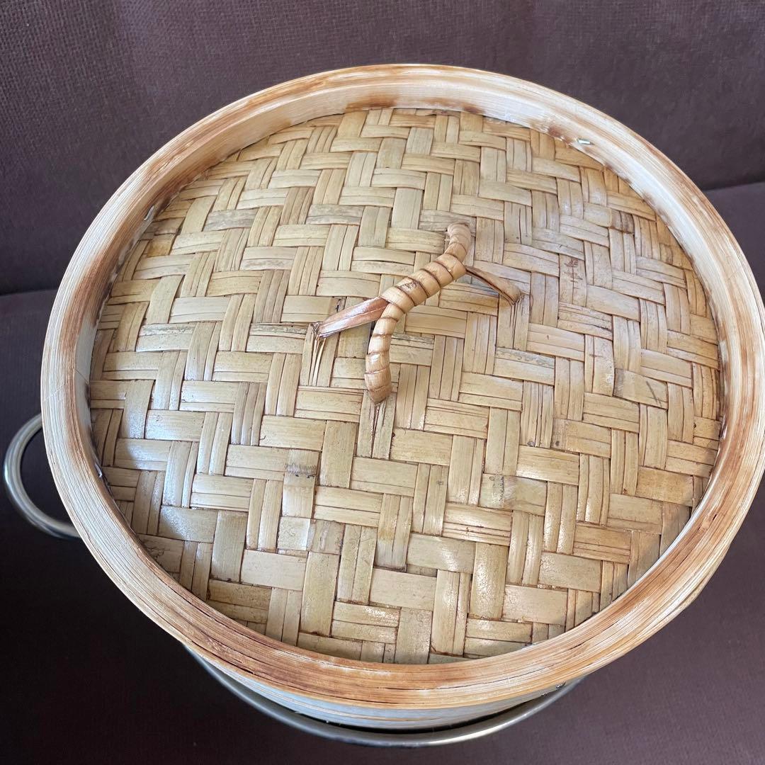 かごや　蒸籠　2段　蓋・鍋つき　24センチ