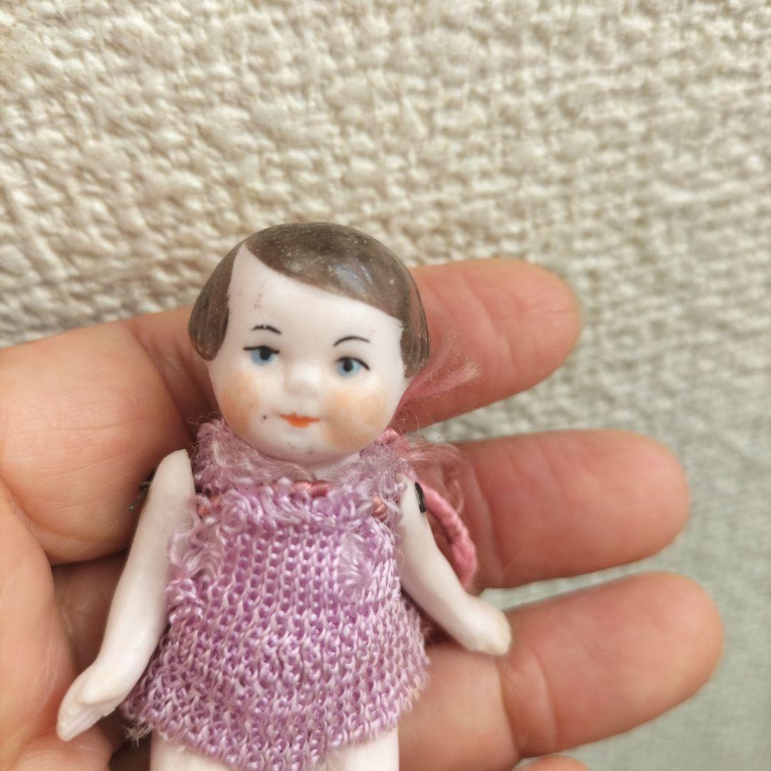 ドイツ　アンティーク　ミニチュアビスクドール　おかっぱヘアの女の子