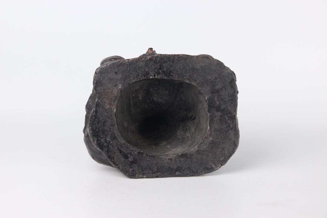 桃山時代 楽焼　田中 宗慶　達磨　だるま　置物　焼き物　箱付 EM19-18