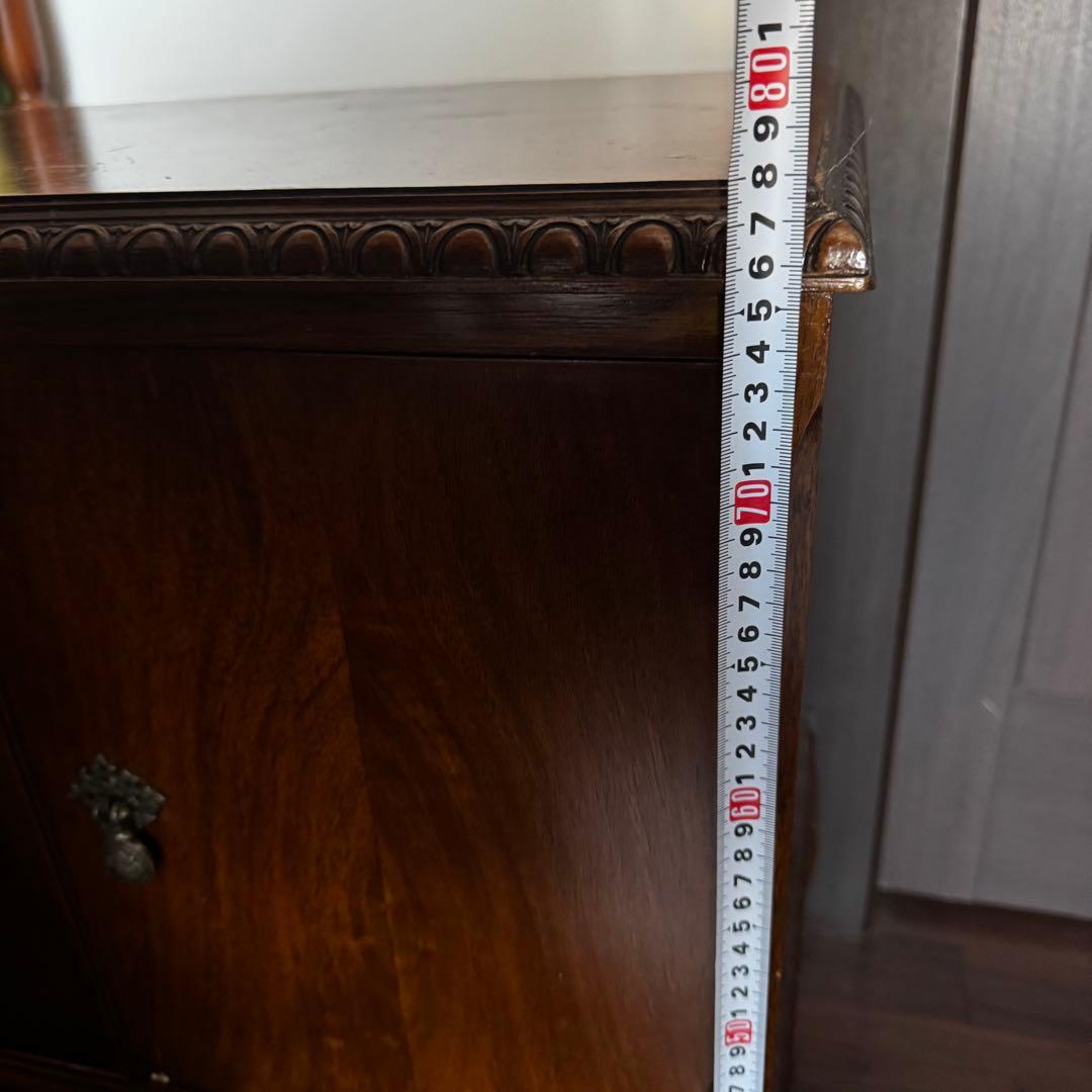 アンティーク　木製レコードラック　ミュージックキャビネット　ミッドセンチュリー