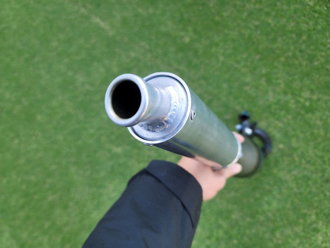 スズキ レッツ2 ZZ ストレートチャンバー マフラー ORM コンドラー