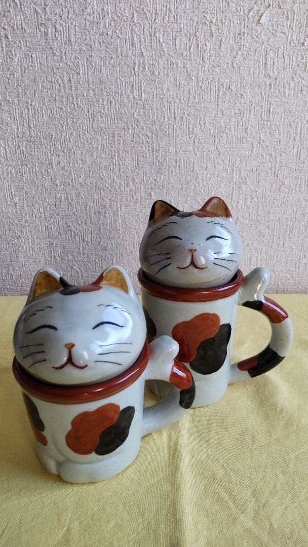円左エ門　有田焼　猫　招き猫　マグカップ