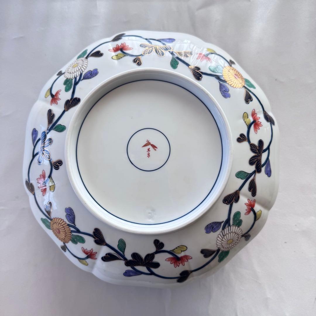 【共箱付き未使用】有田焼 其泉窯琳派　古伊万里様式　大皿1枚　飾り皿　豪華絢爛