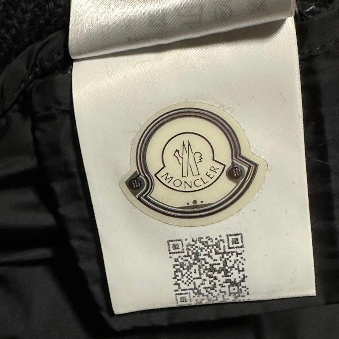 けいろくさま　モンクレール ハイブリッドダウン カーディガン マグリア 黒 M