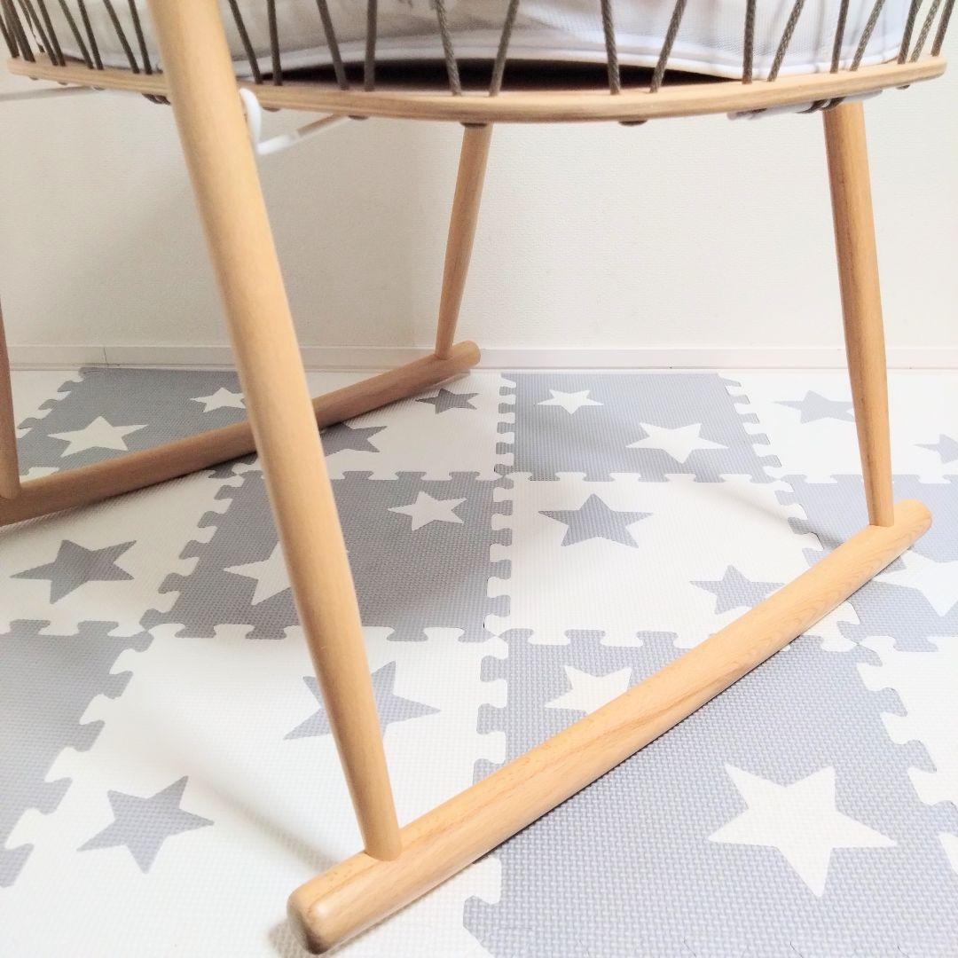 チャーリークレーン　ベビーベッド　ゆりかご　クミクリブメッシュ⭐︎