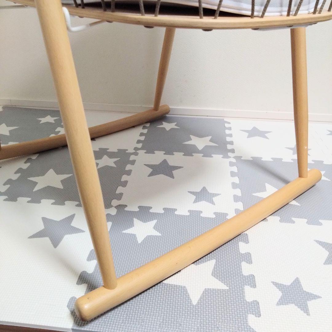 チャーリークレーン　ベビーベッド　ゆりかご　クミクリブメッシュ⭐︎