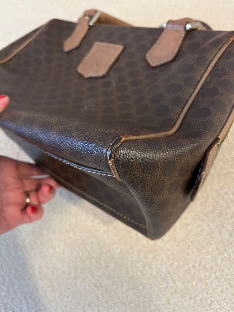 セリーヌ ミニボストンバッグ マカダム ヴィンテージ CELINE