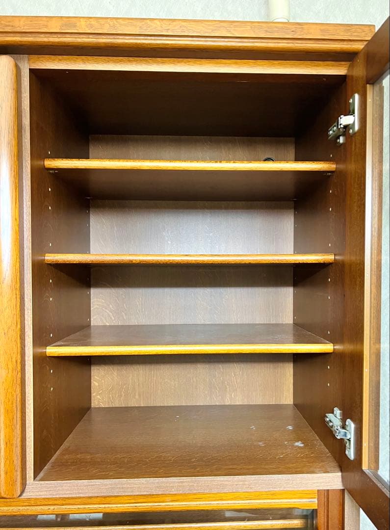 【最安値】水屋箪笥 欅茶箪笥 食器棚 キャビネット 古民家 アンティーク 和家具