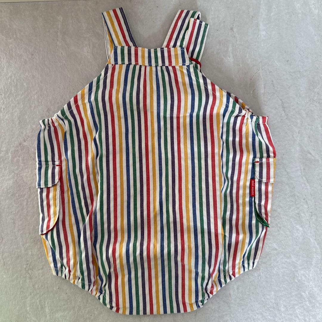 【新品未使用】ミキハウス mikihouse ロンパース　ダルマオール　サイズM