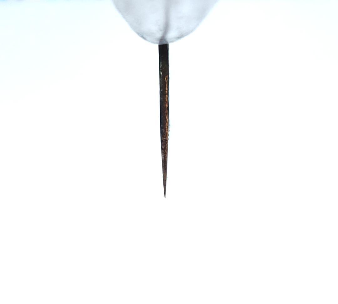 白紙1号 黒打 文化包丁 180㎜ G9368 栗柄 月光作 手作り