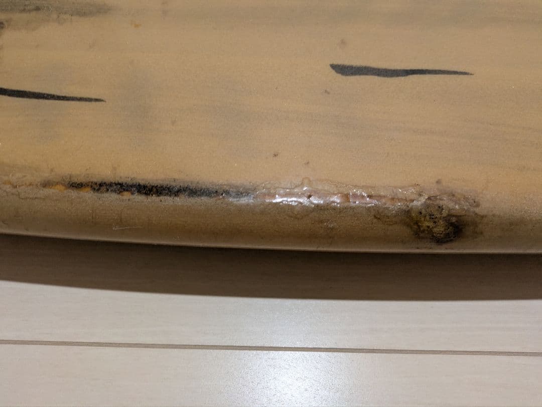 BEAR サーフボード 木目調 1フィン　値段交渉可能！