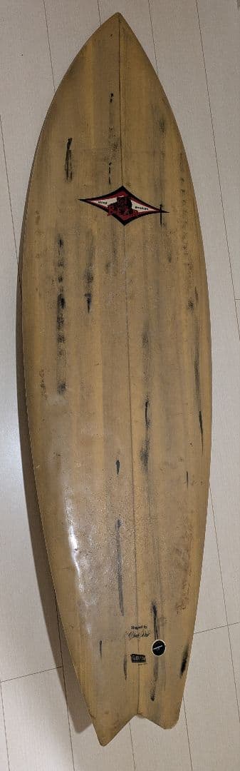 BEAR サーフボード 木目調 1フィン　値段交渉可能！