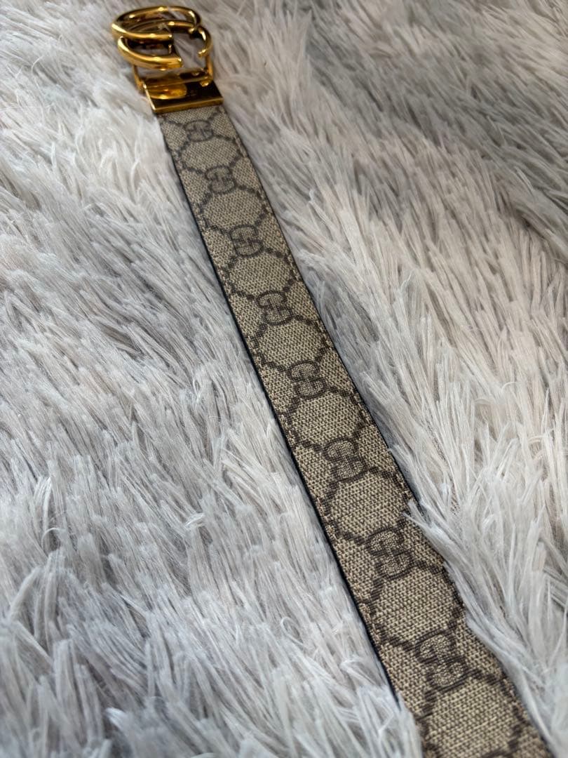 【美品】GUCCI GGマーモント リバーシブル ベルト
