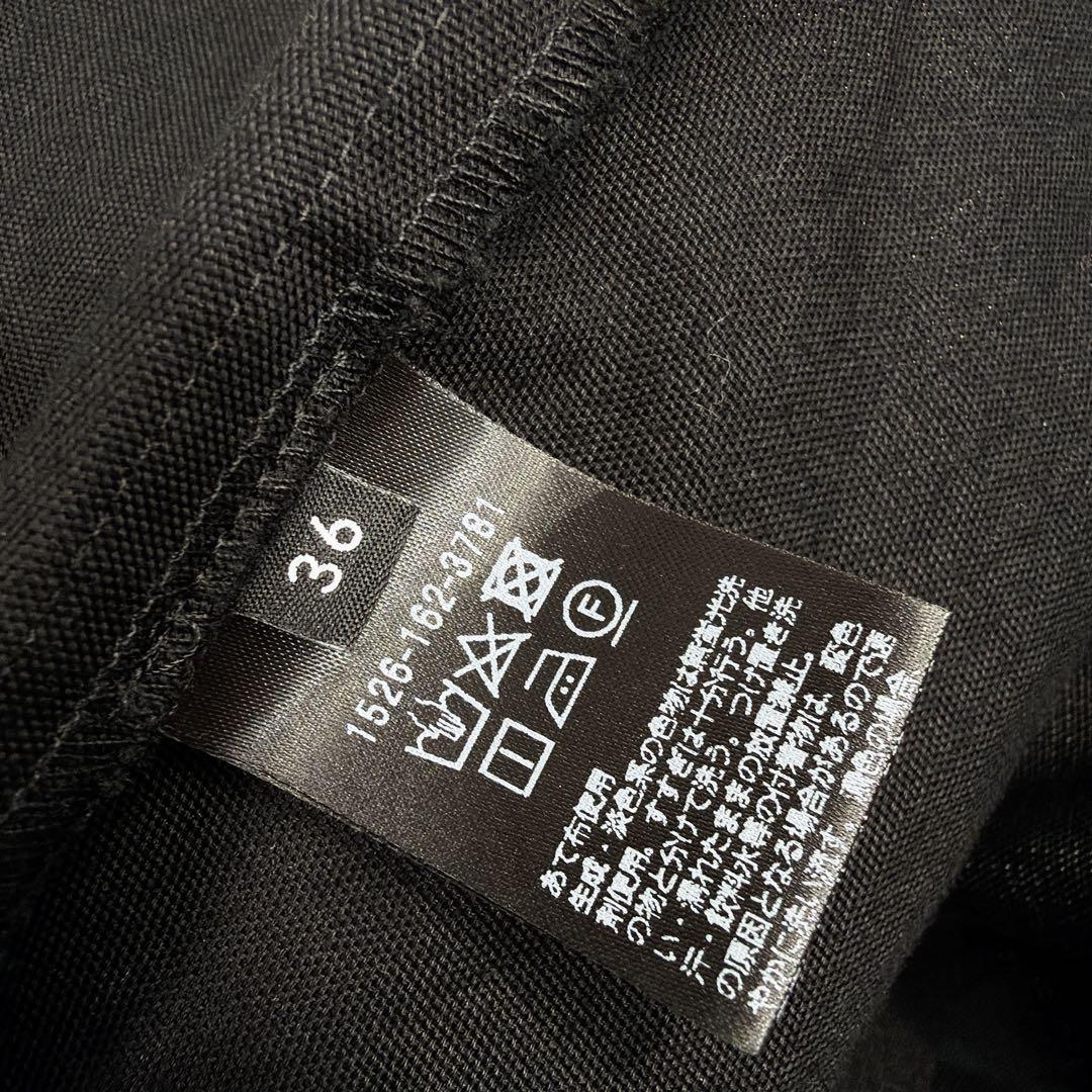 ユナイテッドアローズ コットン ティアード ミニ ワンピース チュニック　黒