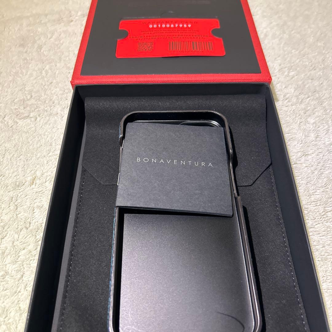 未使用　BONAVENTURA ボナベンチュラ　iPhone14ケース　ブルー