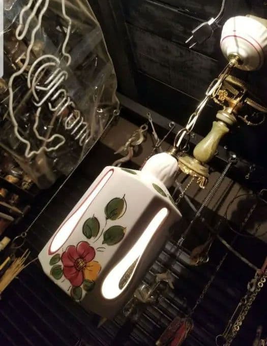 スペイン　バレンシア製　新洋電気　ランパダ　陶器　ペンダント　ライト　３個セット