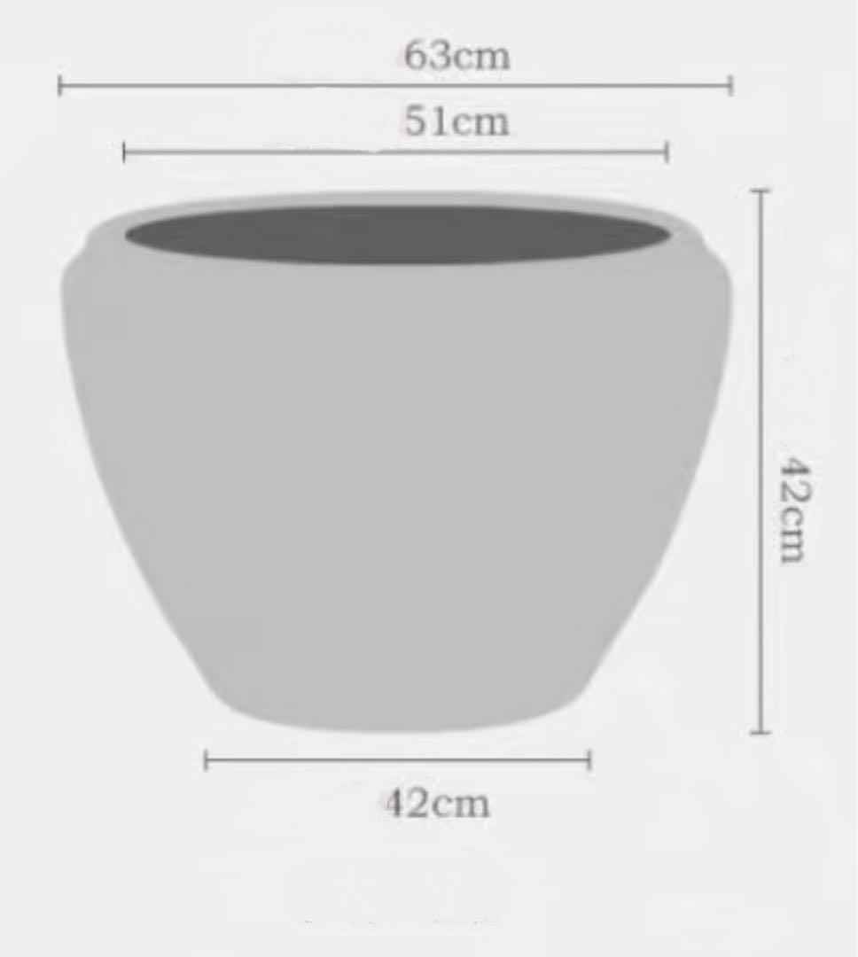 特大睡蓮鉢　金魚　メダカ飼育鉢　内径51約cm