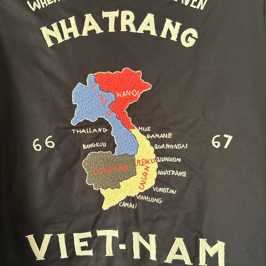 クリーニング済み東洋エンタープライズ×BEAMS BOY刺繍ベトジャンジャケット