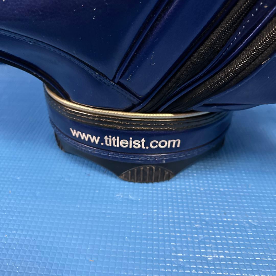 Titleist キャディバッグ アスリートモデル豪華エナメル・ネイビー