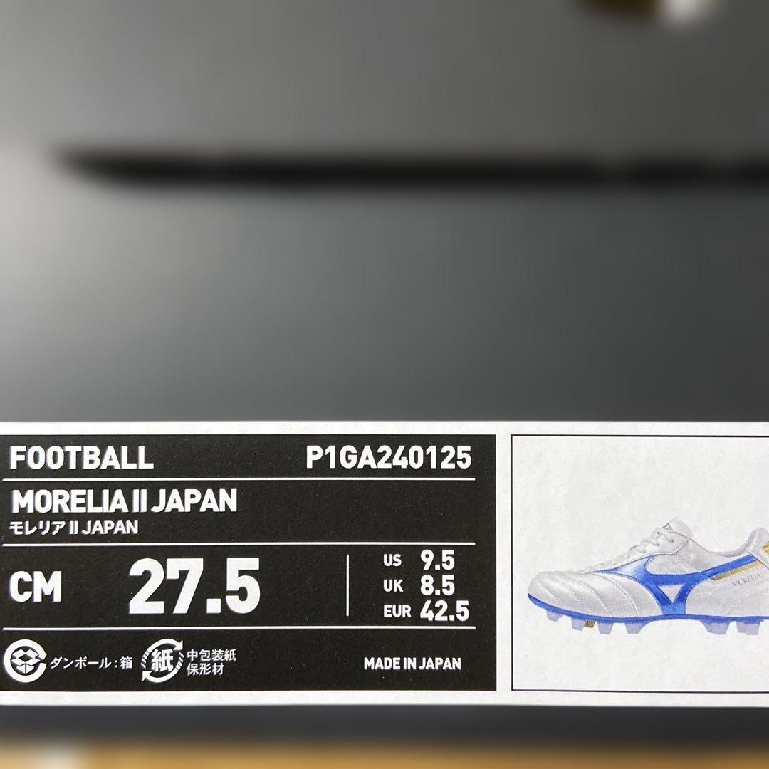 【限定カラー】 新品未使用 モレリアII JAPAN 27.5cm