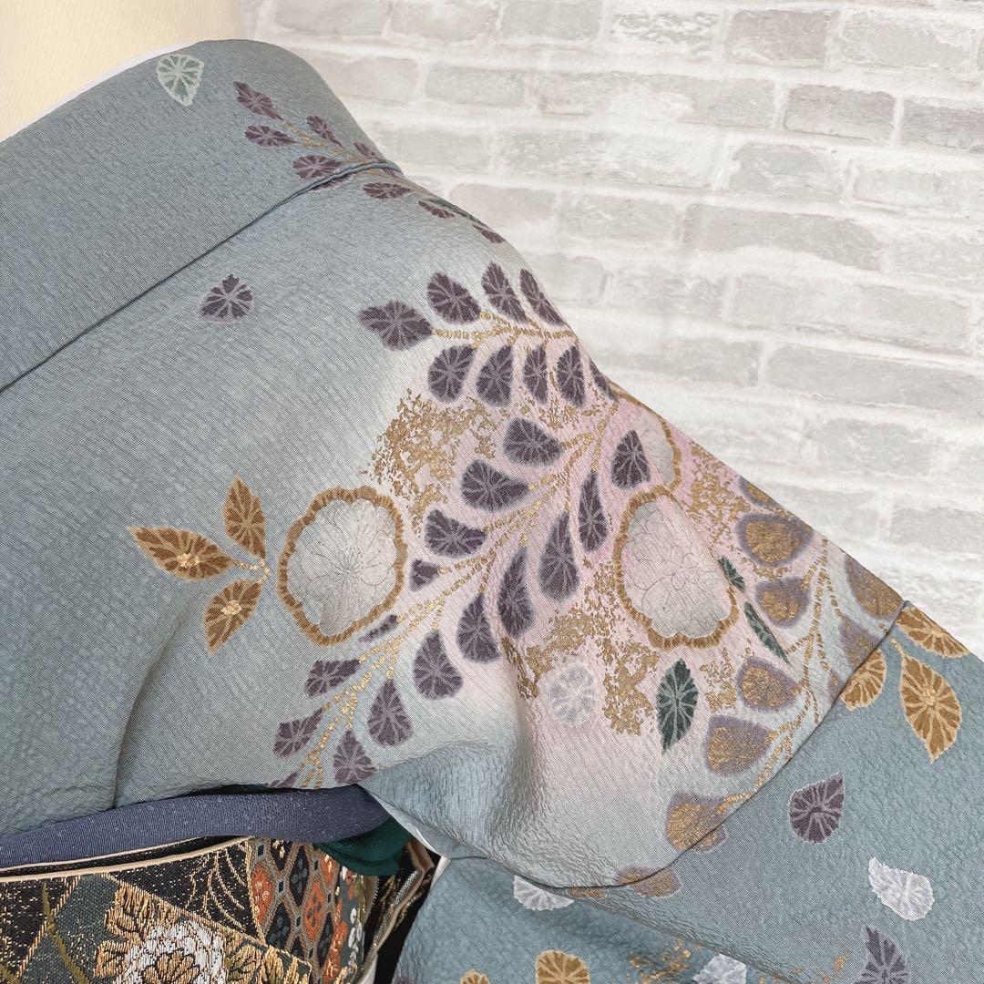 訪問着　フルセット　辻ヶ花　松　滴り　金彩加工　着物　P1