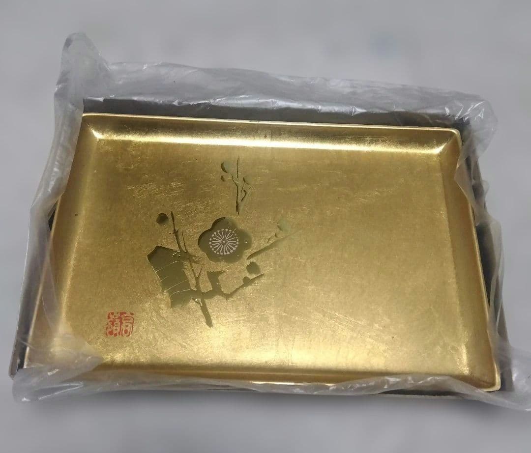 金箔工芸品　トレイ　ヴィンテージ