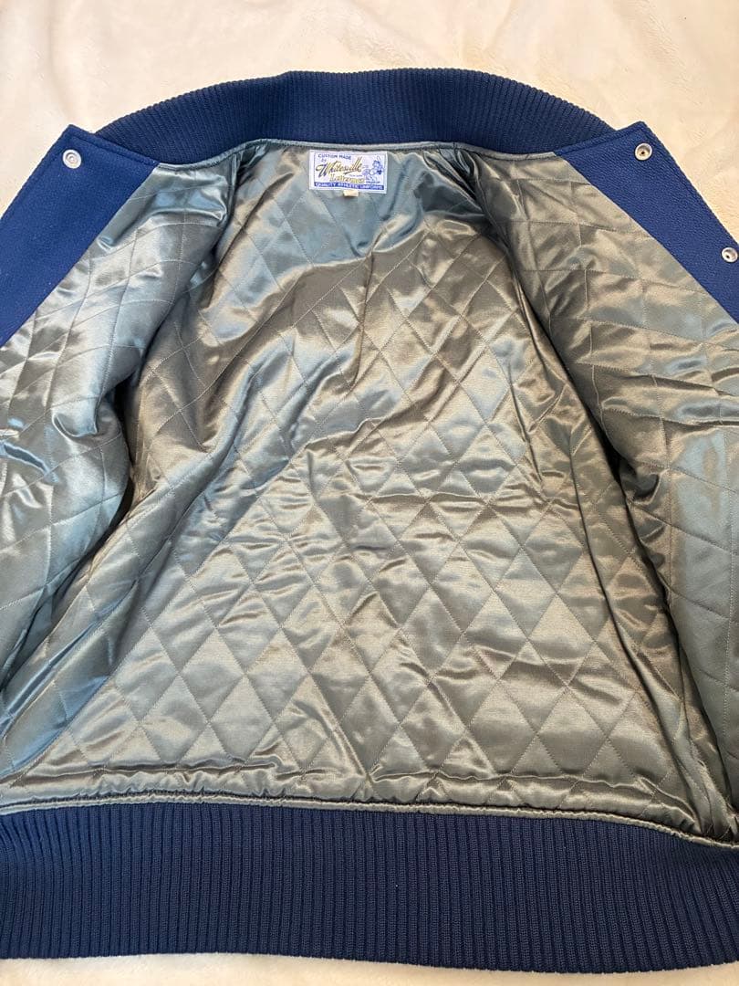 WHITESVILLE ホワイツビル　袖革スタジャン　40