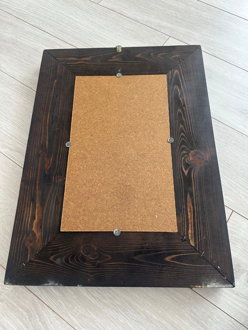 ヴィンテージ 鏡ミラー難ありアンティーク　アッシュペー　ローズ