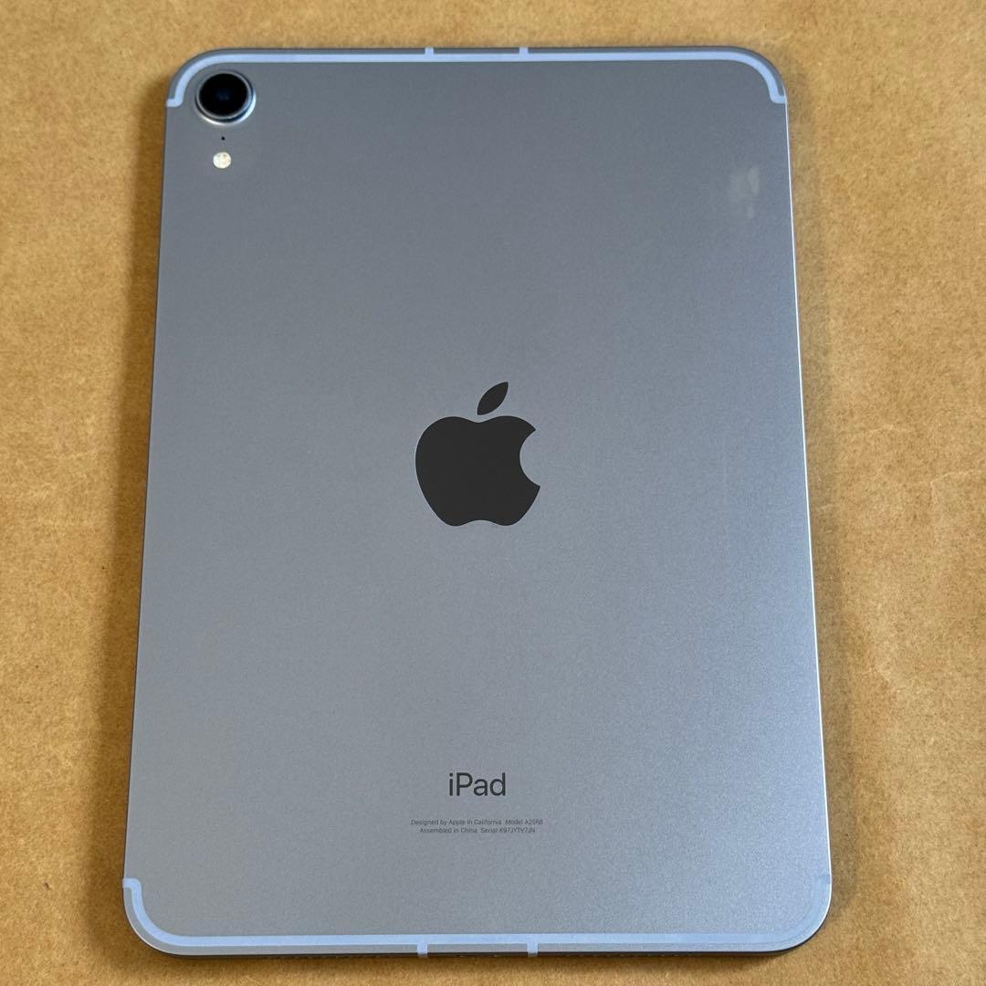 iPadmini6/Cellulrer/258GB/バッテリ92%/パープル