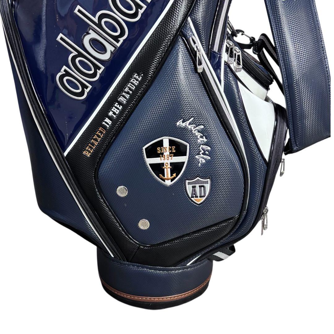 アダバット adabat キャディバッグ 高級感 エンブレム 9.5型