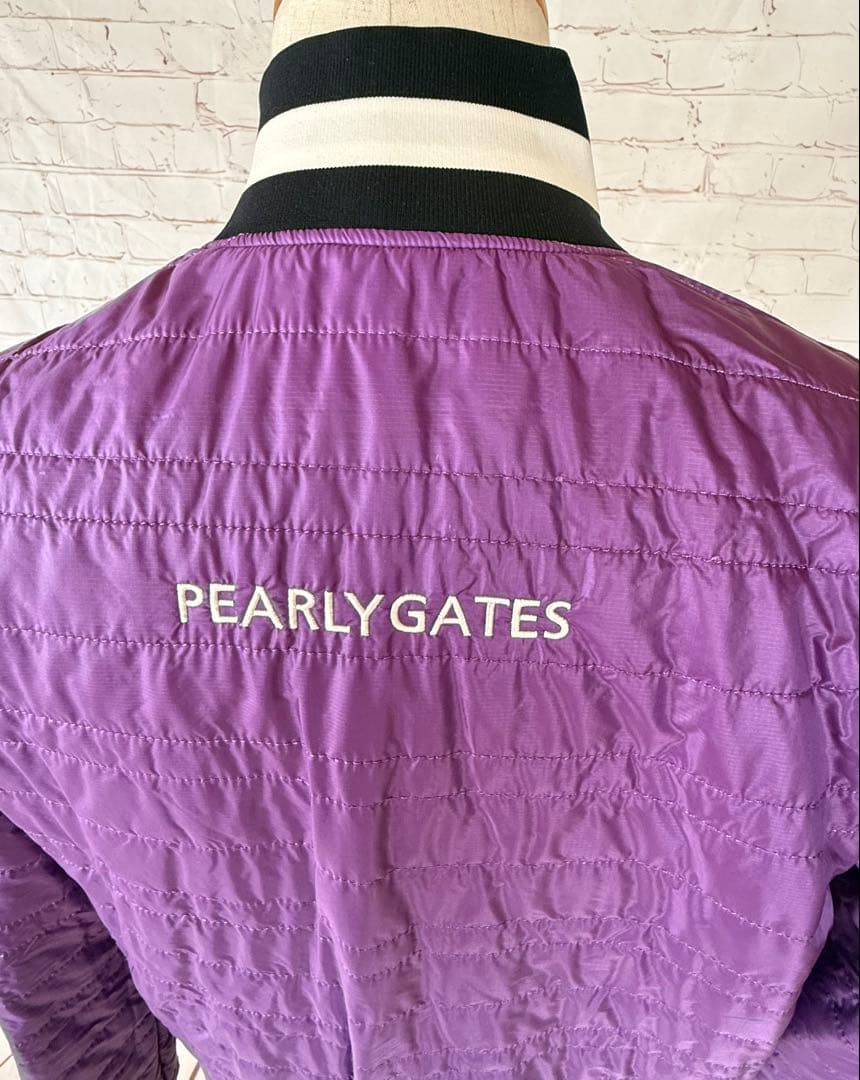 PEARLY GATES 2WAY リバーシブル ジャケット 黒、紫　ベスト