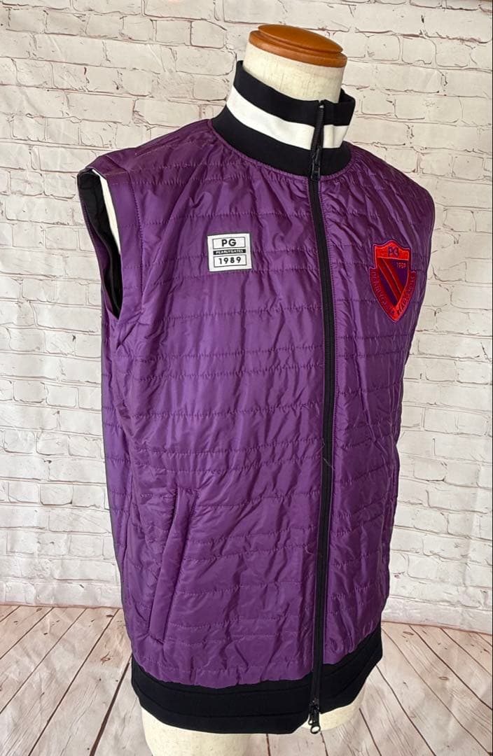 PEARLY GATES 2WAY リバーシブル ジャケット 黒、紫　ベスト