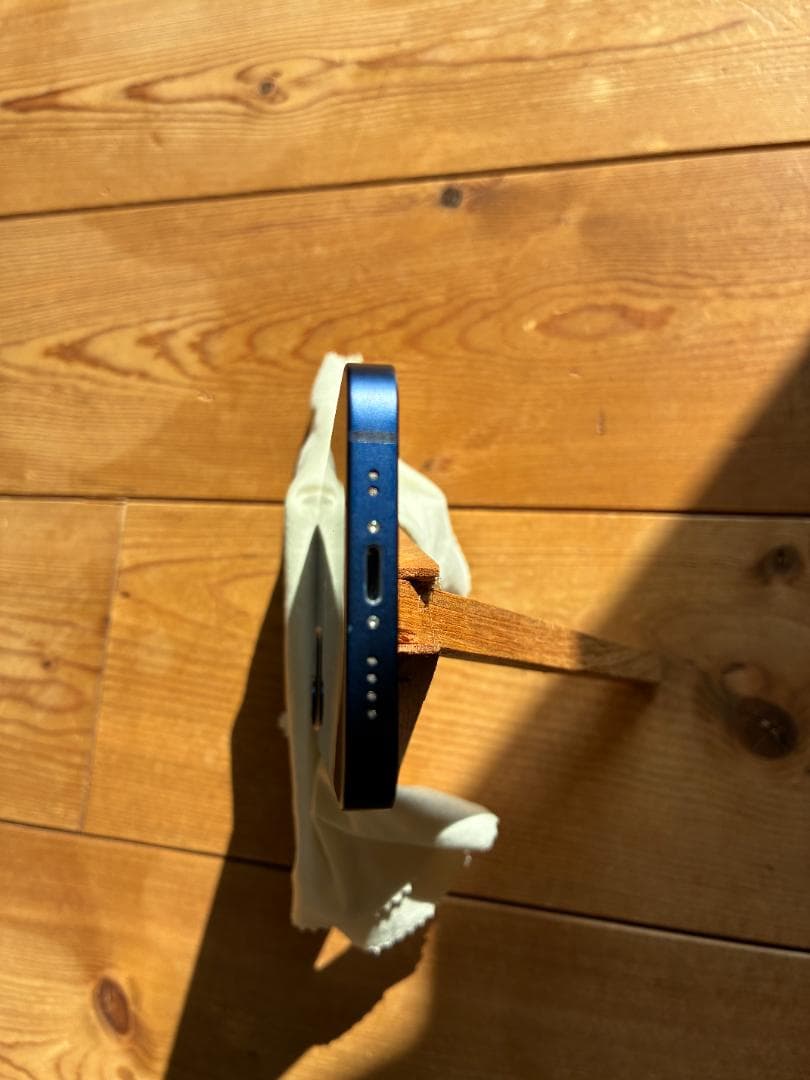 ＜美品＞iPhone 12mini ブルー 外箱、充電ケーブル、おまけ新品ケース