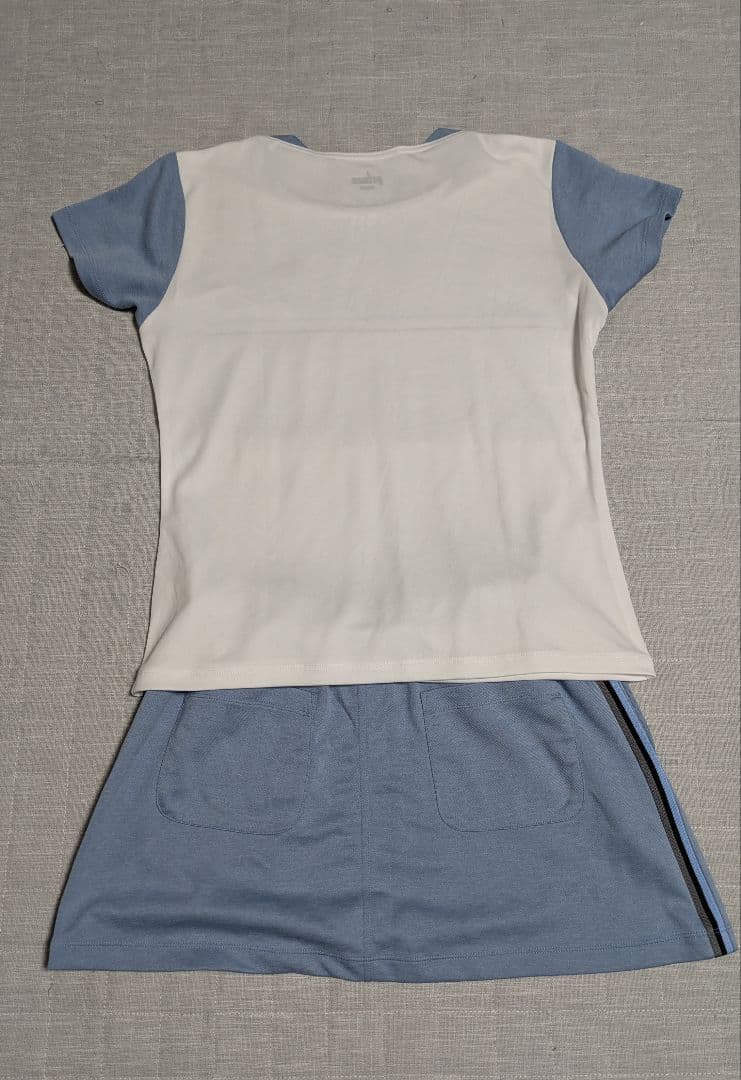 Prince テニスウェア ホワイト/ブルー LL