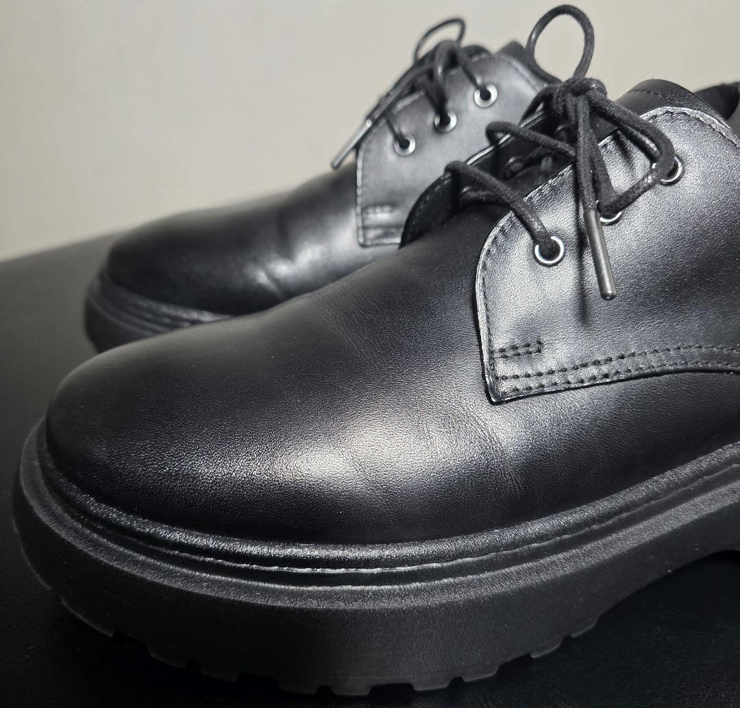 美品 FILLIN 7センチUP / UNOS ダービー シューズ 27 黒