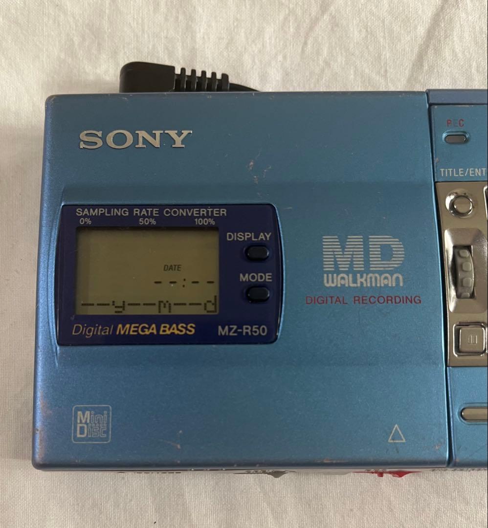 SONY MZ-R50 MDウォークマン　ポータブルMDプレーヤー録音