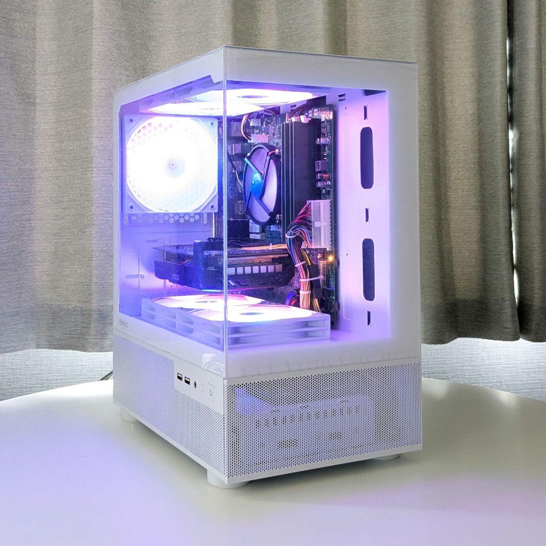 新品白ケース RGBファン搭載 自作ゲーミングPC GTX1660SUPER搭載