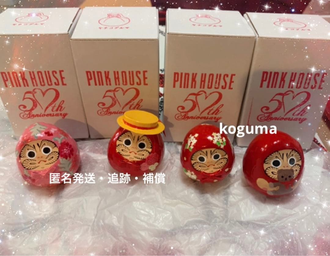 希少美品　ピンクハウス50周年記念展会場コラボ　ヤチコダルマ　PINKHOUSE