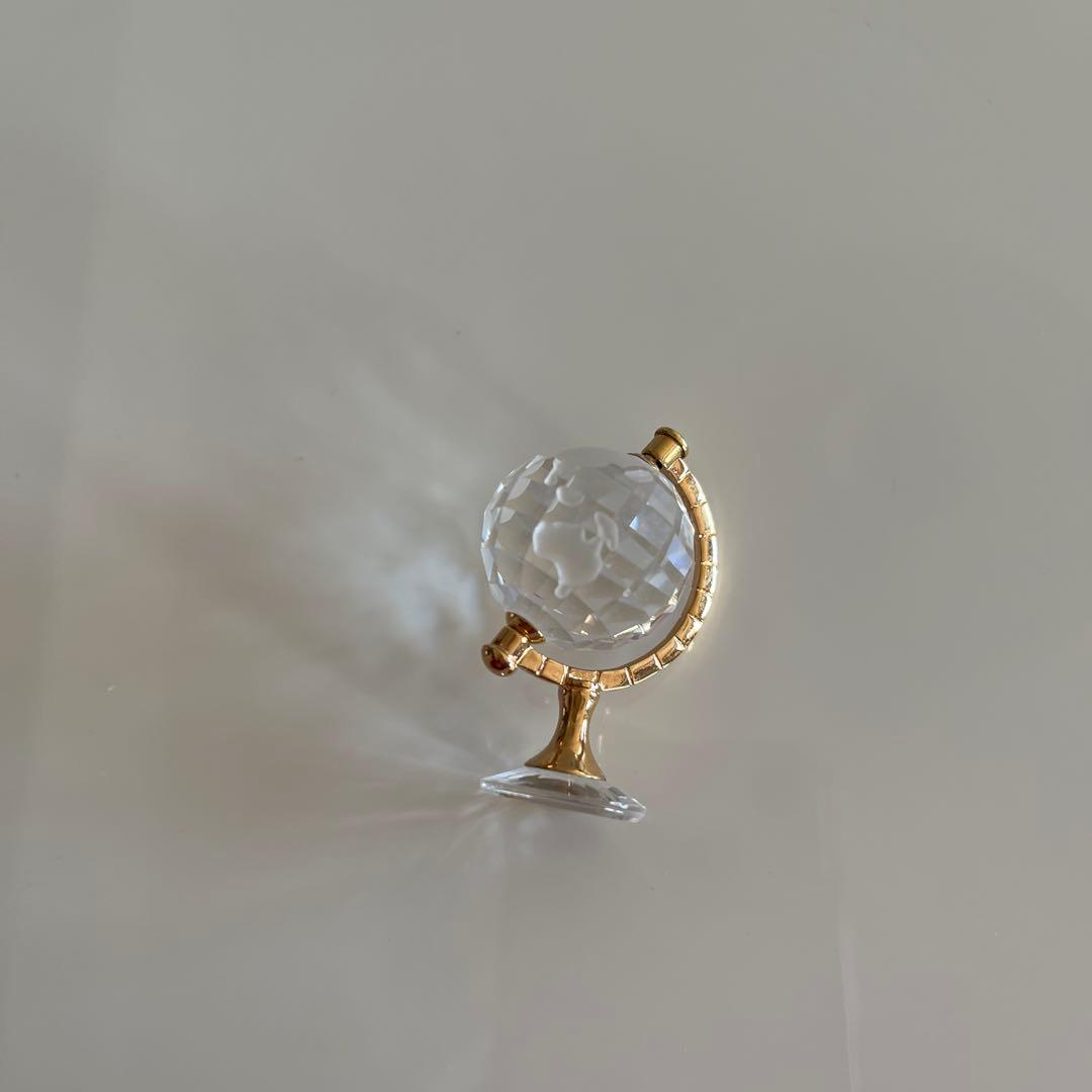 スワロフスキー Swarovski 2005年 廃盤品 『地球儀, Gold』