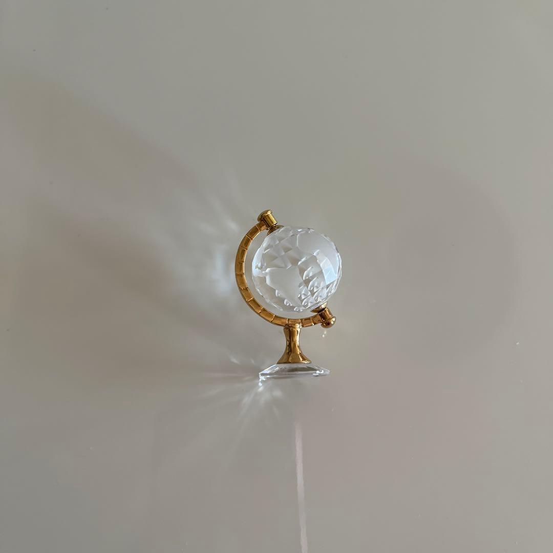 スワロフスキー Swarovski 2005年 廃盤品 『地球儀, Gold』